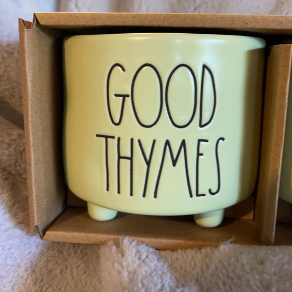 Rae Dunn Set of Three “Footed” Planters - Picture 2 of 6